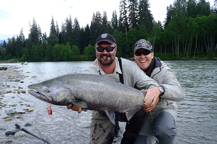 Chinook Salmon Guided Fishing Terrace BC Canada