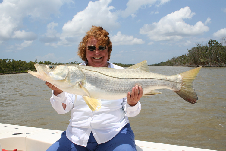 SNook on fishing boat